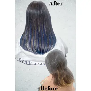 セミロング _White所属・ＳＨＩ ＺＵのヘアスタイル