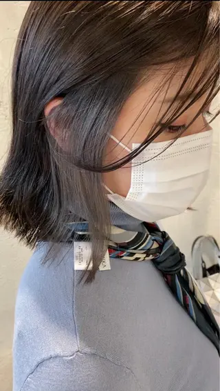 セミロング カラー ヘアアレンジ 【艶髪×韓国風】 毛流れ職人 RYOのヘアスタイル