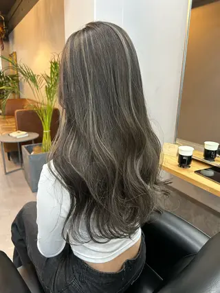 セミロング ミディアムレイヤー カット/ハイライトのヘアスタイル