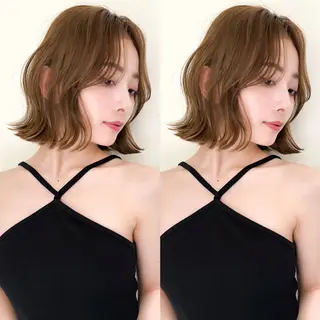 カラー 小顔ボブ jilblanカホのヘアスタイル