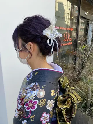 セミロング カラー ヘアアレンジ ｱｵﾇﾏﾐﾕ☁️ /ボブ/ハイトーン/のヘアスタイル