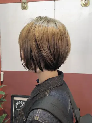 ショート カラー ノグチ ユウキ/ボブのヘアスタイル