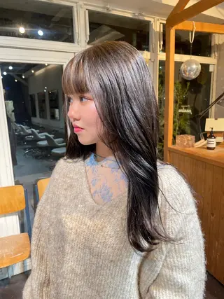 ロング カラー ﾁｶｼﾂ.ｾﾞﾝ/ ﾌｳｶのヘアスタイル