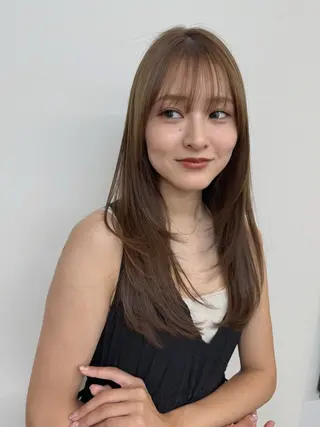 セミロング 髪質改善×透明感× トレンド/杉田 圭のヘアスタイル