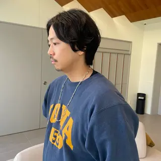 ショート パーマ メンズ ブリーチ/レイヤー 🌻Mutsumiのヘアスタイル