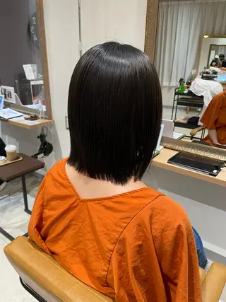 ミディアム カラー パーマ eins.hair所属・過去一の柔髪ヘア 🌿einshairのヘアスタイル