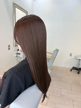 ロング カラー アベ ミスズのヘアスタイル