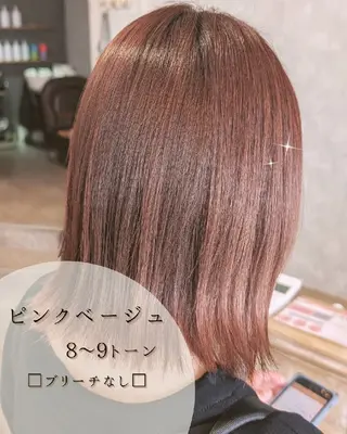 カラー ミディアム 大人かわいい💎ツヤ ✧亜美︎✧我孫子のヘアスタイル