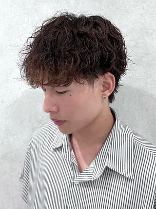 パーマ メンズ 山口稜太 メンズ/波巻きパーマのヘアスタイル