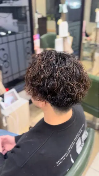ショート パーマ メンズ 今月限定特別価格！✨ ムウミのヘアスタイル