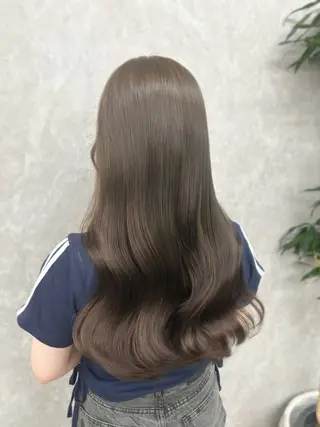 ロング カラー 心斎橋/ブリーチなし 髪質改善/レイヤーのヘアスタイル