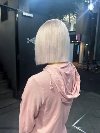 ミディアム ハイトーンカラー ⭐️NAZUNAのヘアスタイル