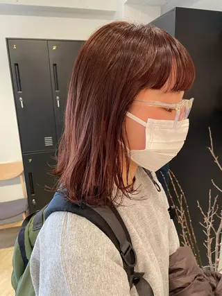 ミディアム カラー SALOWIN下北沢所属・hazuki 🌝のヘアスタイル