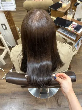 ミディアム カラー 徳 永のヘアスタイル