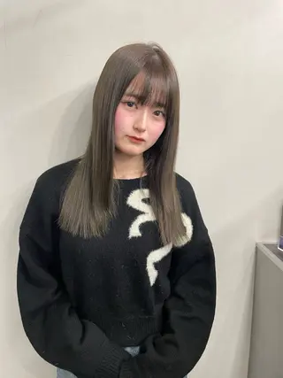 ロング ブリーチ/ベージュ 💕/momoaのヘアスタイル