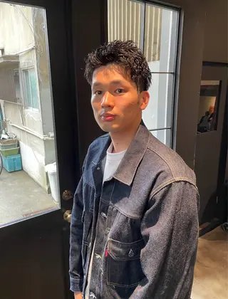 パーマ メンズ ボブ／パーマ指名 No. 1🍃れんとのヘアスタイル