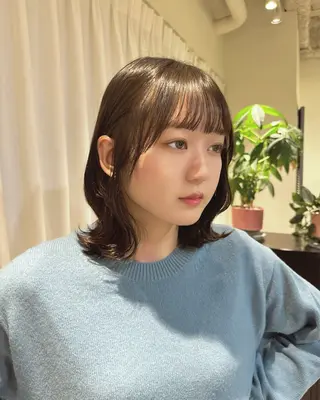 ミディアム カラー roka所属・ayaka♡ 柔らかカラーのヘアスタイル