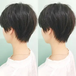 ショート カラー パーマ Memories水天宮前所属・花渕 俊彦のヘアスタイル