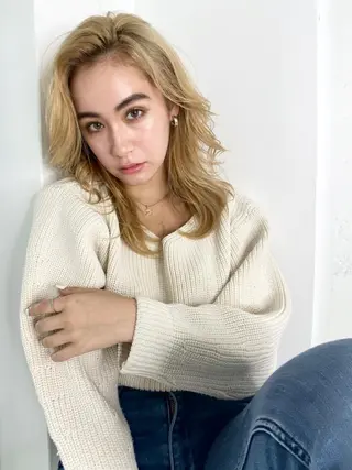 ロング カラー 韓国風×透明感カラー 髪質改善オタベシンヤのヘアスタイル