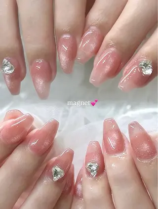 ネイル 🎀チーク/ちゅるん 🫧chisa🎀のネイルデザイン