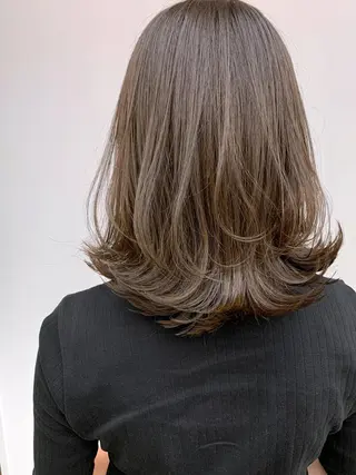 ミディアム パーマ カラー ヘアアレンジ 【N°deseo】 吉祥寺のヘアスタイル