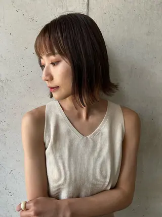 ミディアム ボブ/レイヤーカット 木原崇了のヘアスタイル