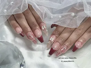 ロング 𝑹𝒆𝒏𝒐 八尾ネイルのネイルデザイン