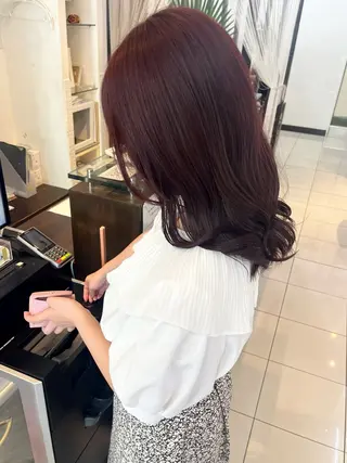 ミディアム カラー アレンジ＆ショート 💙YUKINOのヘアスタイル