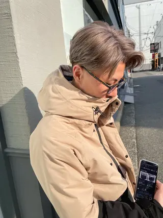 ショート カラー メンズ legare メンズ カット　山本　真之介のヘアスタイル