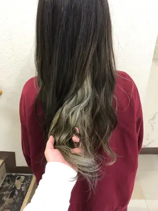 ロング カラー 永井 悠大のヘアスタイル