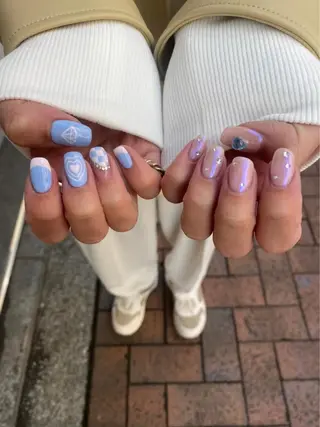 ネイル るか/透明感 カラー/アレンジのヘアスタイル