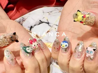 ネイル 痛ネイル🩶推し活 🤍店長sagawaのネイルデザイン