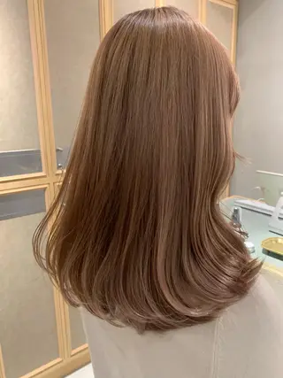 セミロング カラー ラベンダー/レイヤー スタイル🤎mamiのヘアスタイル