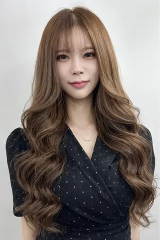 ロング カラー づまさん カラーエクステ難波のヘアスタイル