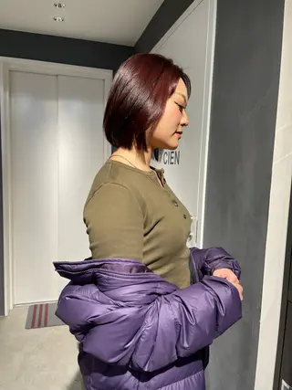 ショート カラー 堀江/艶髪/透明感 カラー/NENE🫧のヘアスタイル