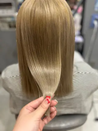 セミロング カラー garden HAIR 北花田所属・garden HAIR 優月のヘアスタイル