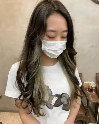 ロング カラー 【ピンク/韓国ヘア/ ヘアセット】亜海のヘアスタイル