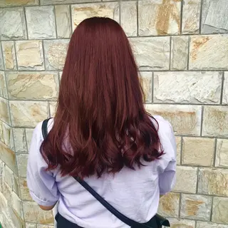 ロング アオイ🩵暖色 /まろやかカラーのヘアスタイル