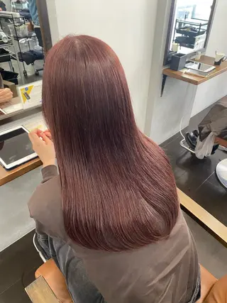 ロング カラー ヘアアレンジ 🍒ᩚ名駅/艶髪 縮毛矯正/あゆ🍒ᩚのヘアスタイル