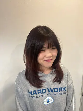 ミディアム HILOCLASSICO hair所属・元永 沙知のヘアスタイル