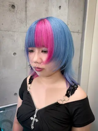 ミディアム ハイトーン/ブリーチ /ウルフ⛓️MAKIのヘアスタイル