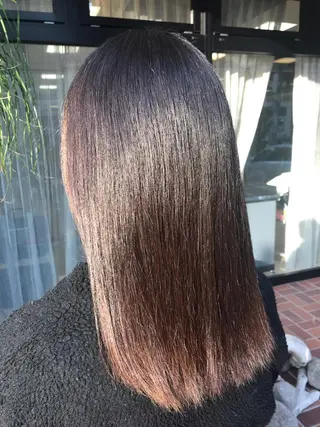 セミロング ボブ/インナーカラー /眉毛/Miyuのヘアスタイル