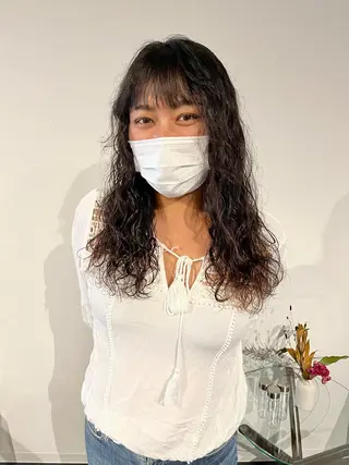 ロング パーマ ショート/パーマ/ カラー/FUKOのヘアスタイル