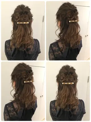 ミディアム due hair 京都駅前店 MILBON オージュア認定サロン【デューヘアー】所属・ハイトーンブリーチ 土坂　由志【京都】のヘアスタイル