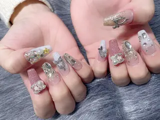 セミロング ネイル 《LB》ラブリエ Nail&eyeのマツエク・マツパデザイン