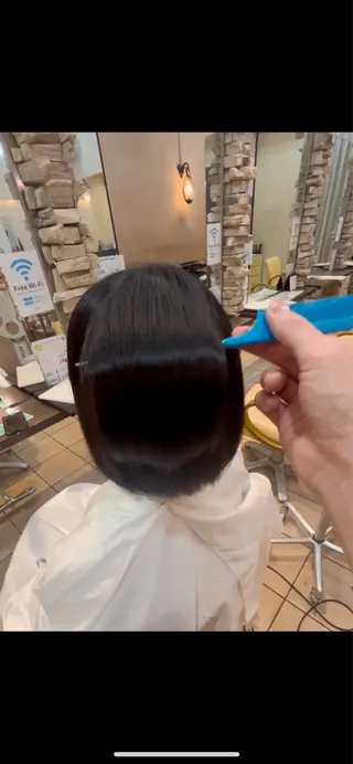 ミディアム 地毛風ストレート ⚡️下ノ村柊斗⚡️のヘアスタイル