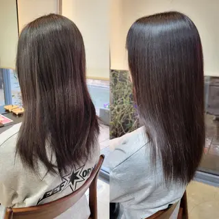 セミロング stoke TOKYO所属・野村 果音(カノン)のヘアスタイル