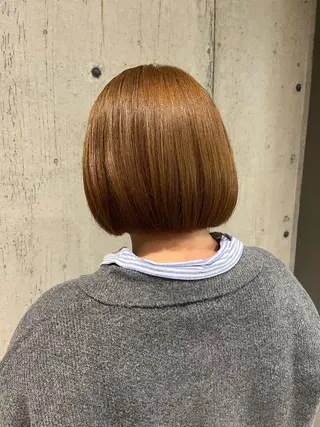 ミディアム カラー ヘアアレンジ 髪質改善・艶カラー・ ボブ・リクト💥のヘアスタイル