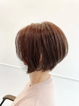 ショート カラー 透明感カラー/艶感/ メンズパーマ/福島のヘアスタイル