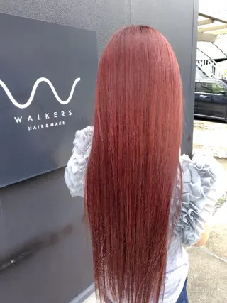 ロング カシスピンクカラー/ ヤマノのヘアスタイル